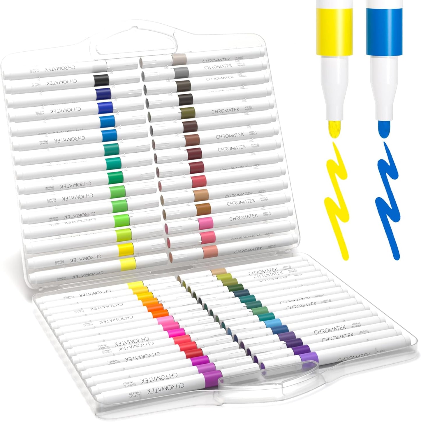 60 COLORS WATERPROOF ACRYLIC PAINT MARKERS