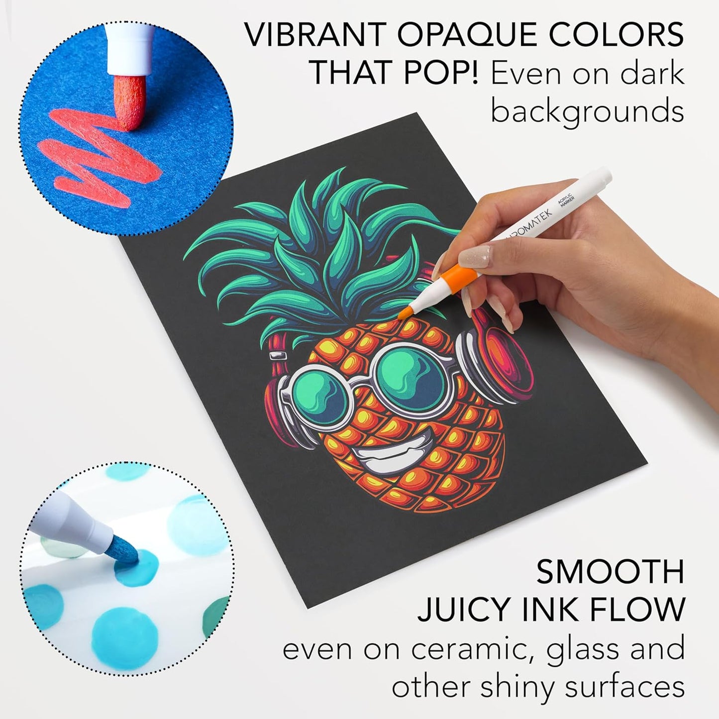 60 COLORS WATERPROOF ACRYLIC PAINT MARKERS