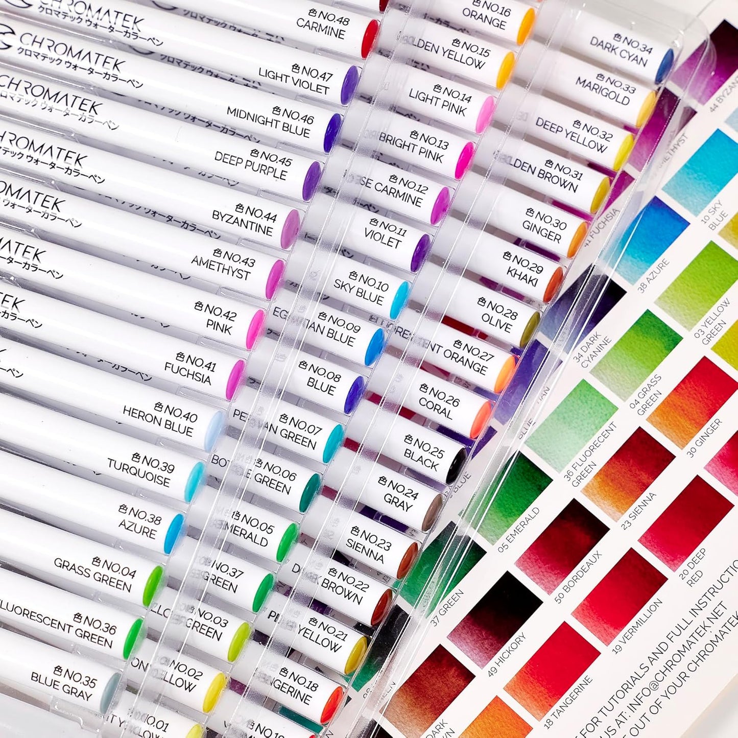 108 WATERCOLOR REAL BRUSH PEN SET + TUTORIAL PAD