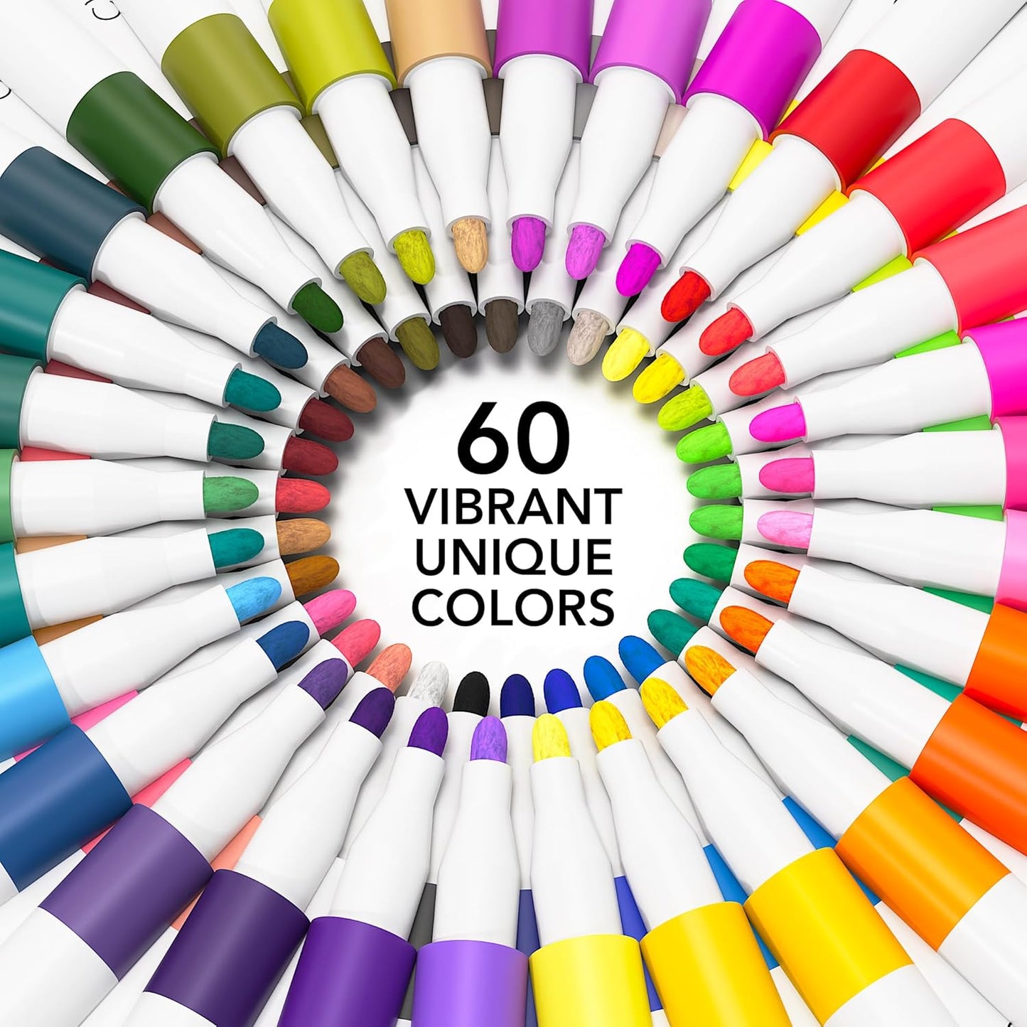 60 COLORS WATERPROOF ACRYLIC PAINT MARKERS