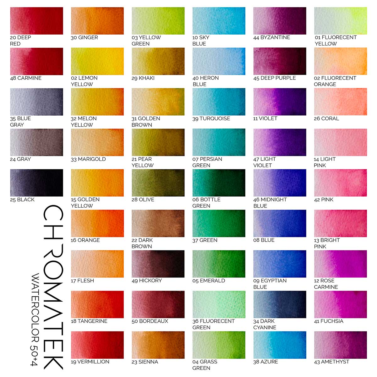 54 WATERCOLOR REAL BRUSH PEN SET + TUTORIAL PAD