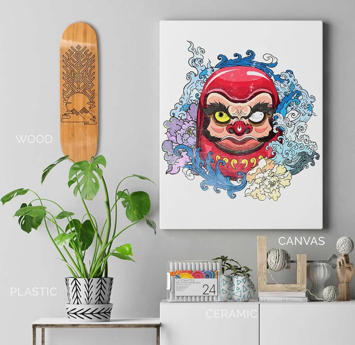24 COLORS WATERPROOF ACRYLIC PAINT MARKERS