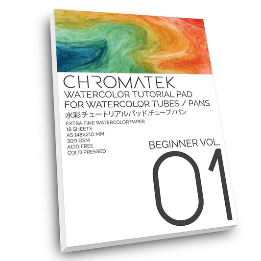 TUTORIAL PAD FOR WATERCOLOR PAINTS