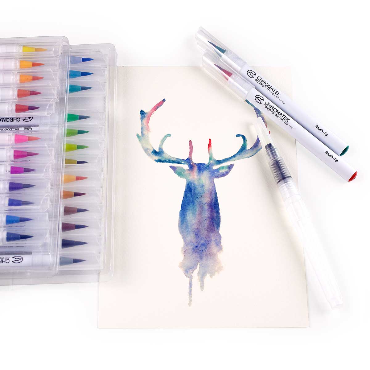Watercolor Brush 30/40/60/Alcohol Set Double Tipped Colored Pens Fine Point  Art Markers Packed In Cloth Bag For Kids Drawing P230427 From Musuo05,  $13.17